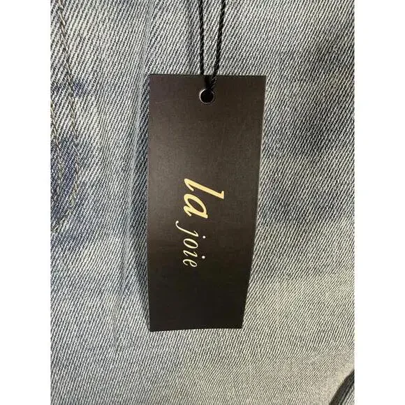 NWT La Joie Comfort Stretch High Rise Straight Leg Jeans Size 8 - Picture 4 of 5